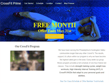 Tablet Screenshot of crossfitprime.com